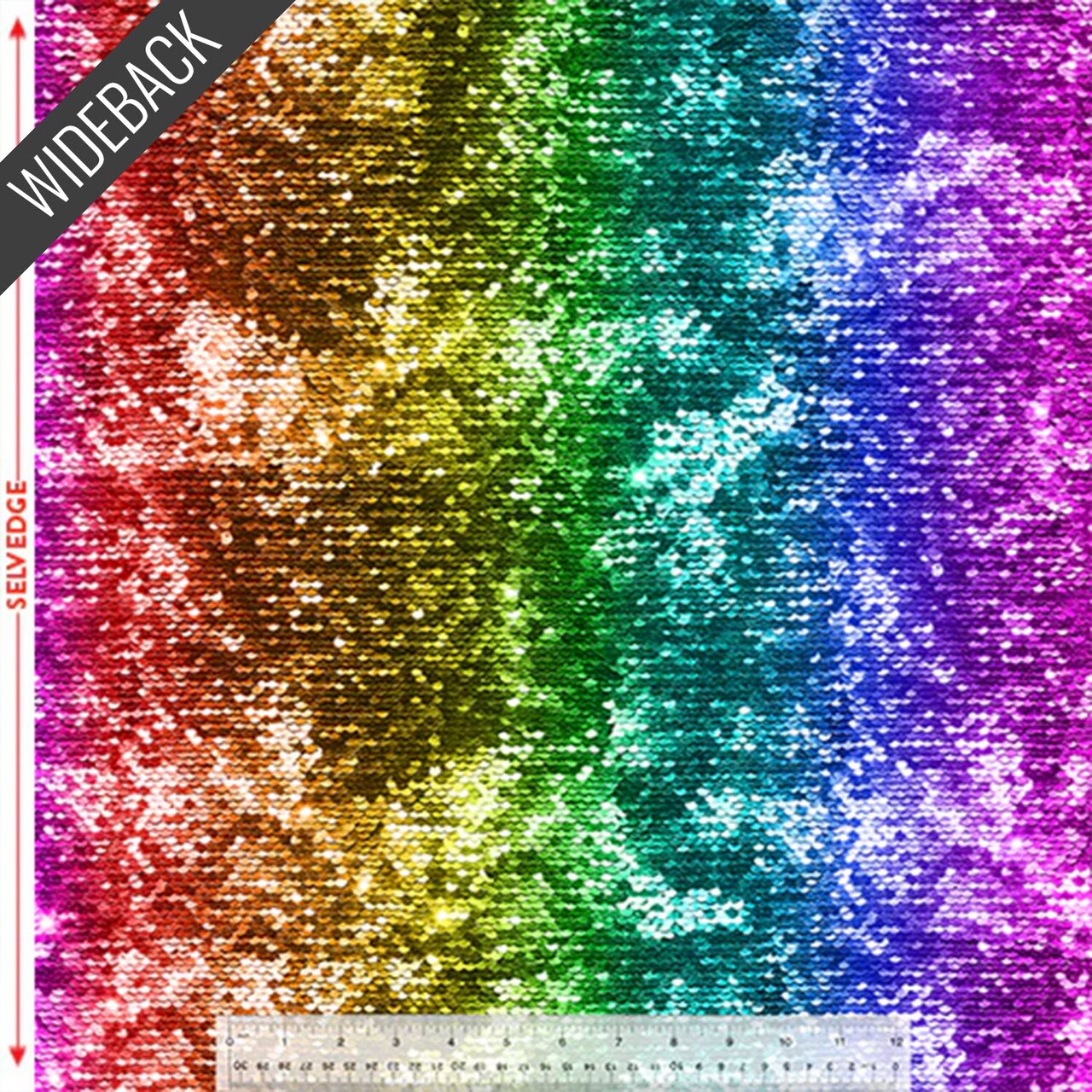 Rainbow Sequins Wideback (108 Inch) in Rainbow (53581dw-1) | 108" Quilt Backs | Windham